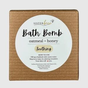 SISTER BEES OATMEAL + HONEY BATH BOMB